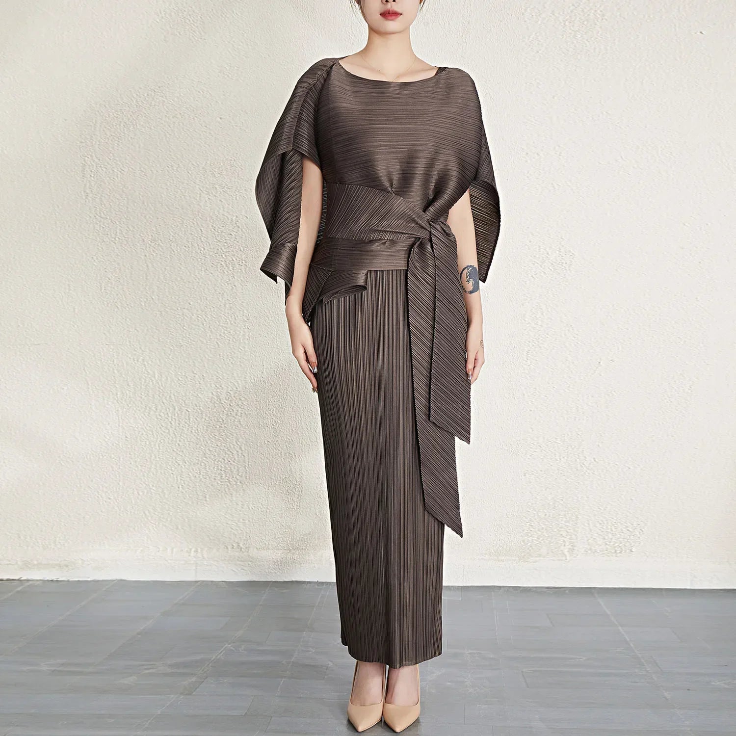 Aglaia Pleated Dress Set