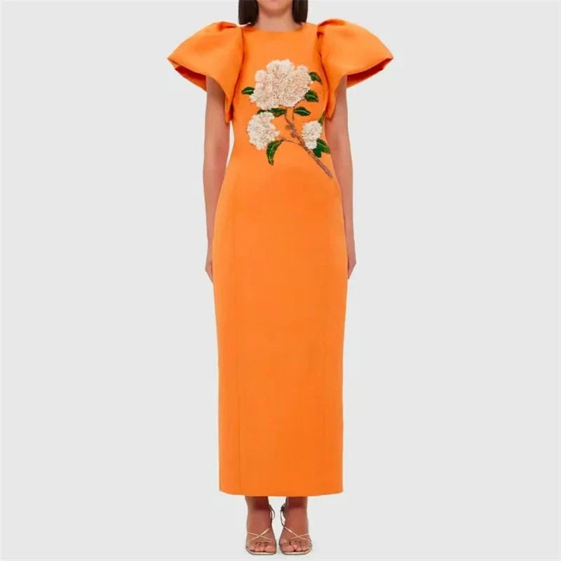 Pasithea Beaded Maxi Dress