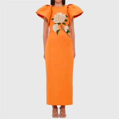 Pasithea Beaded Maxi Dress