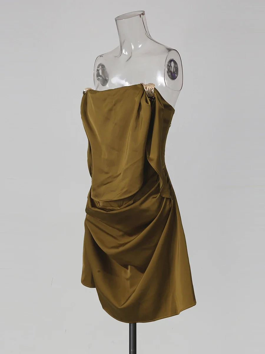 Majesty Satin Mini Dress