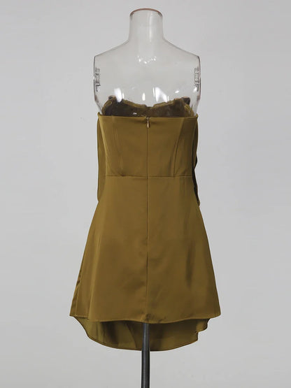 Majesty Satin Mini Dress