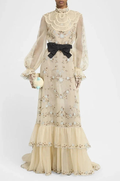 Letizia Ruched Lace Dress