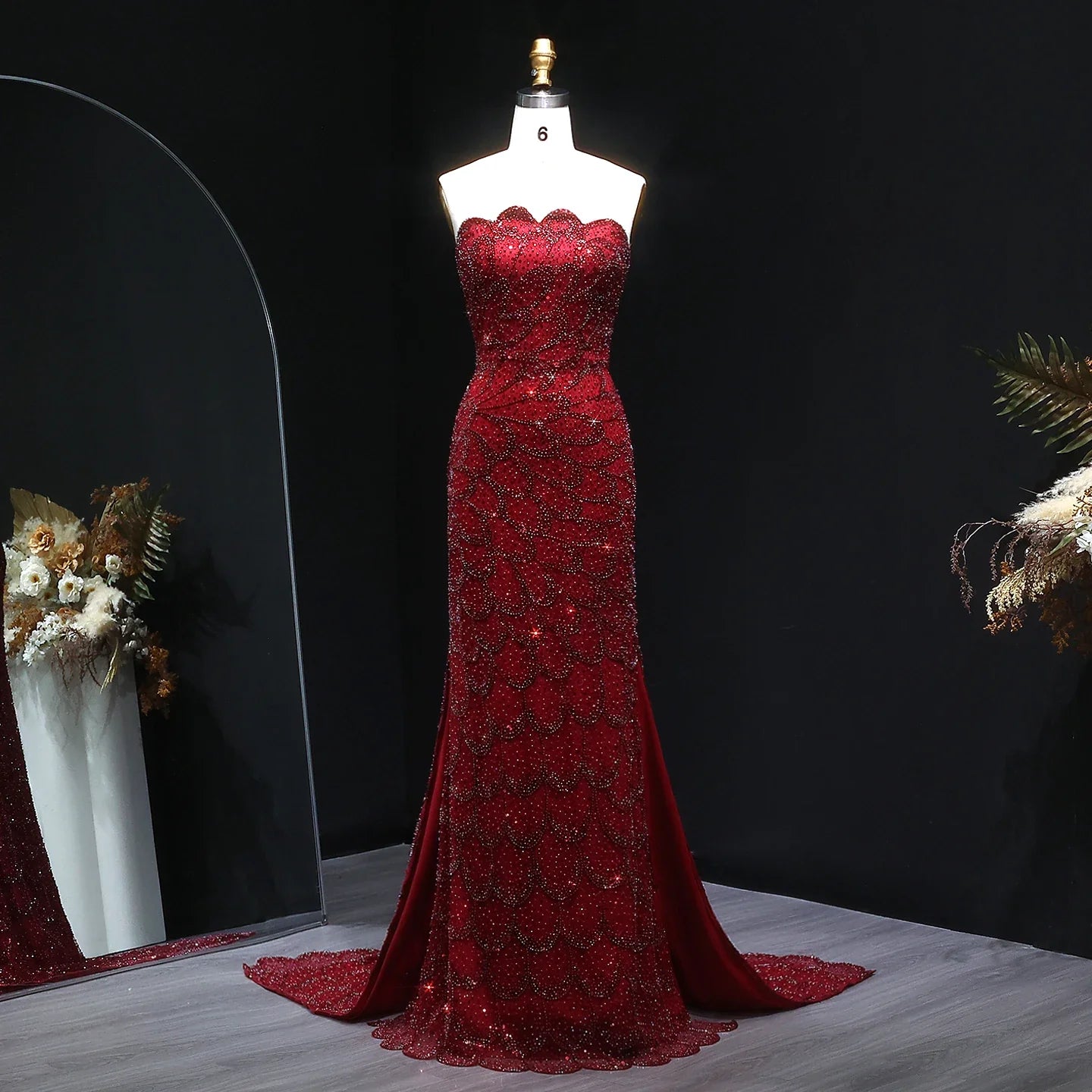 Annina Strapless Evening Gown
