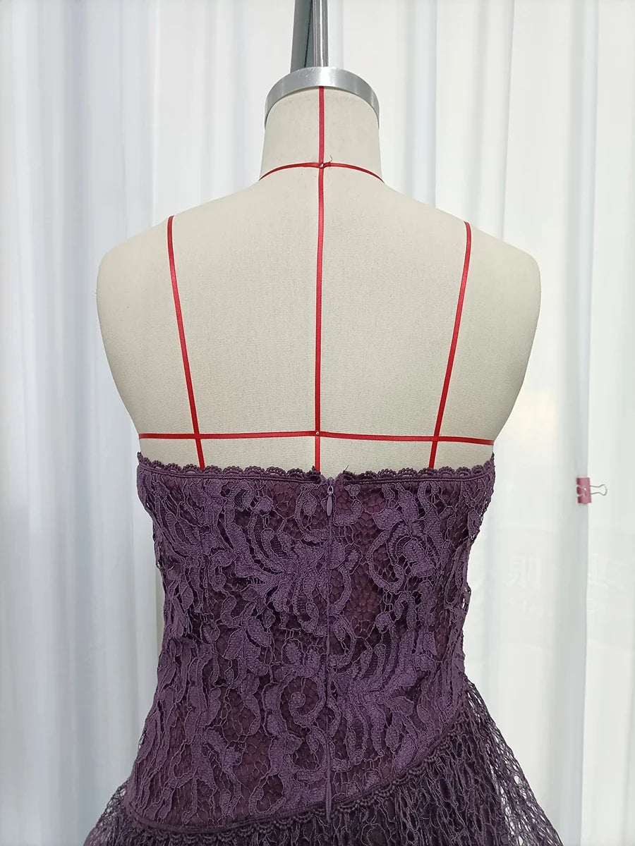 Shadow Lace Maxi Dress