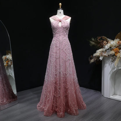 Olyssia Beaded Evening Dress