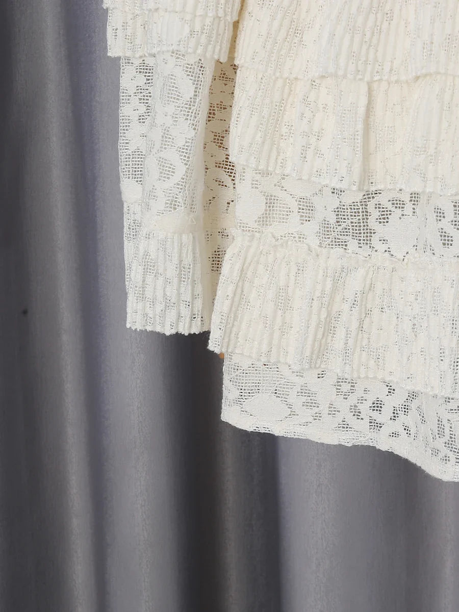 Crown Lace Turtleneck Dress