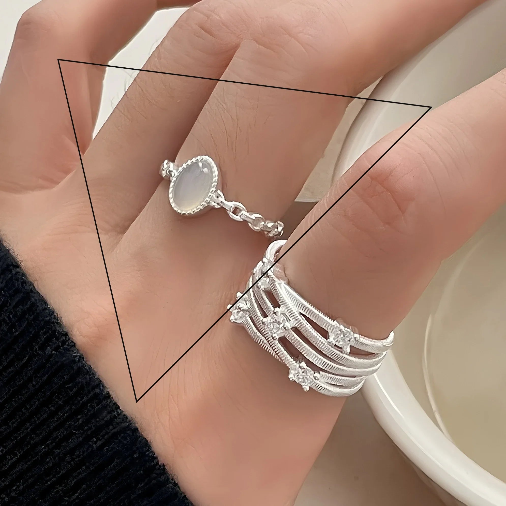 Arezzo Stylish Ring Set
