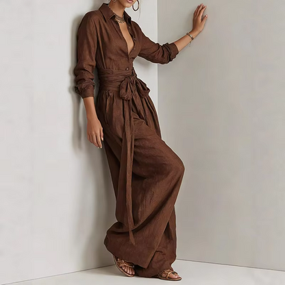 Regent Belted Pants Suit