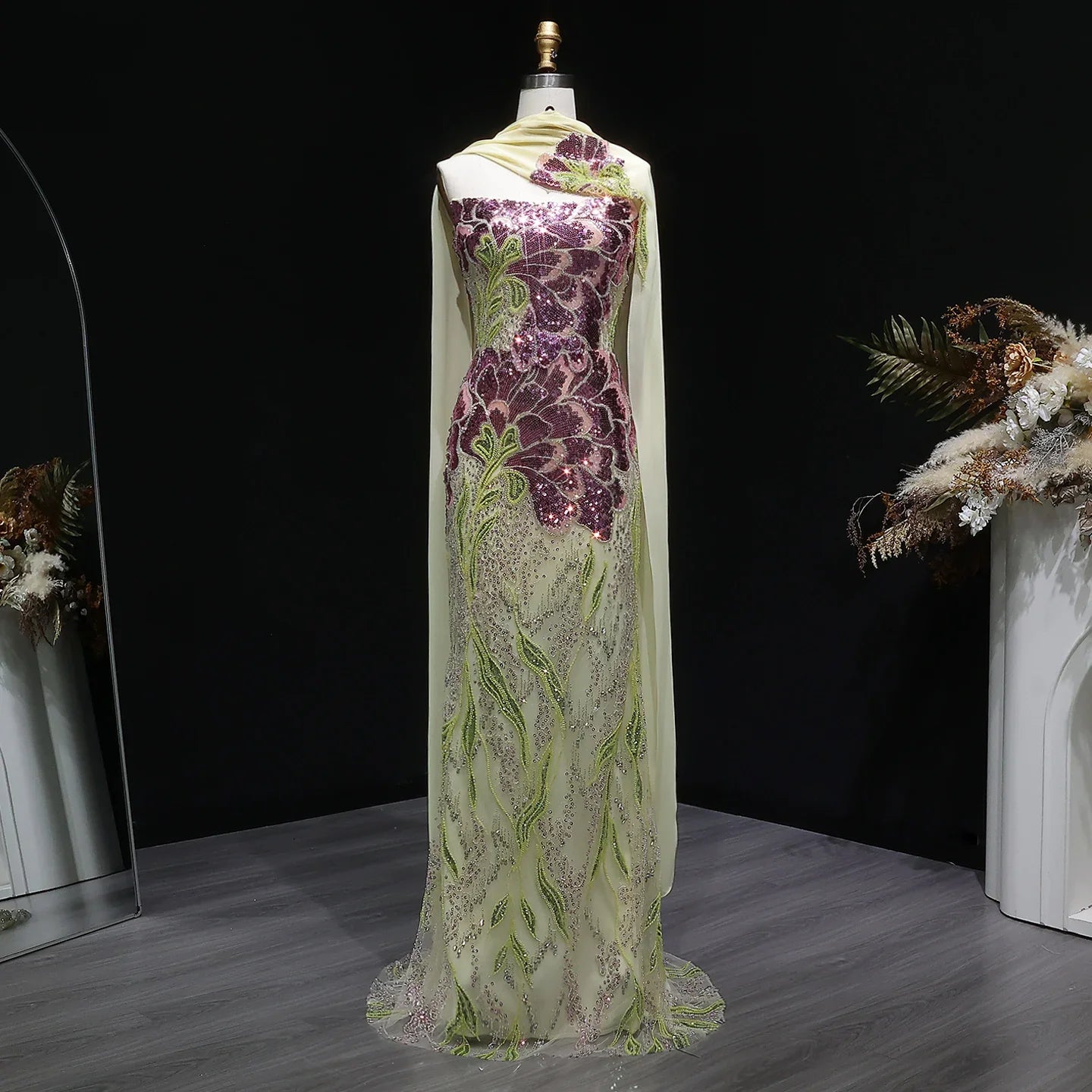 Nefeli Sequin Mermaid Gown