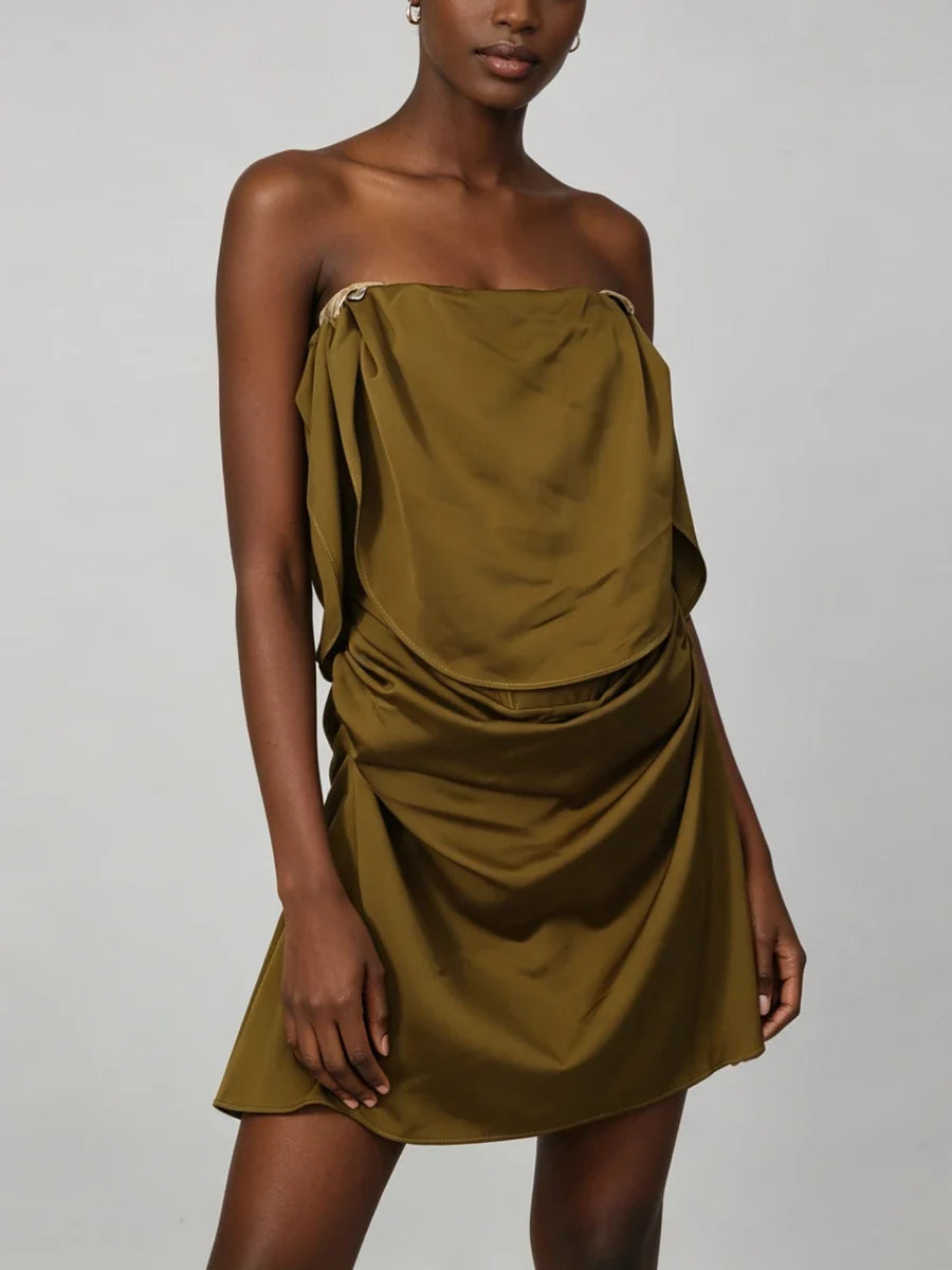 Majesty Satin Mini Dress