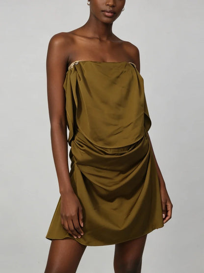 Majesty Satin Mini Dress