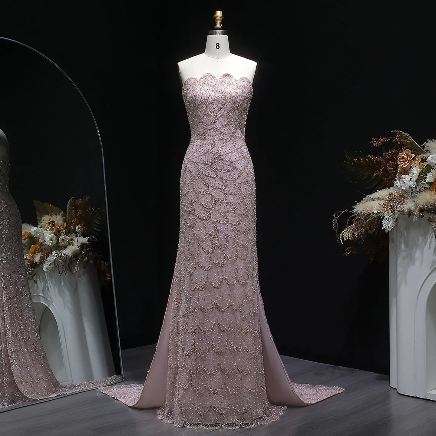 Annina Strapless Evening Gown
