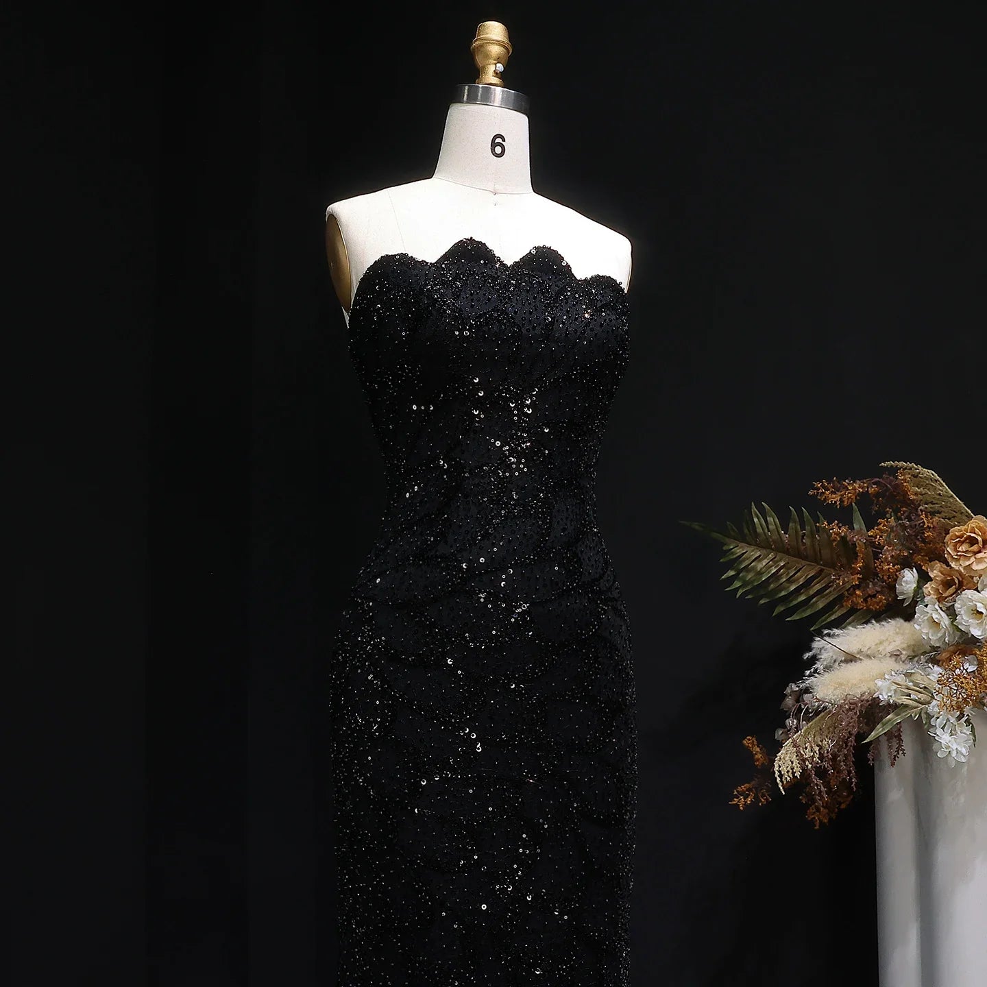 Annina Strapless Evening Gown