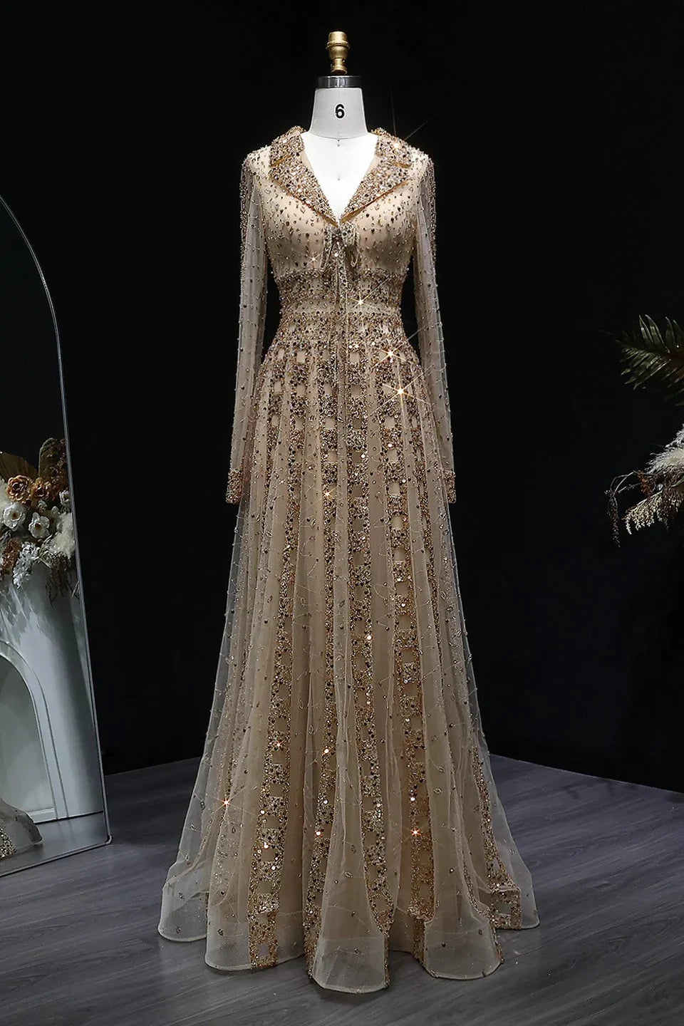 Sybille Sequin Formal Gown
