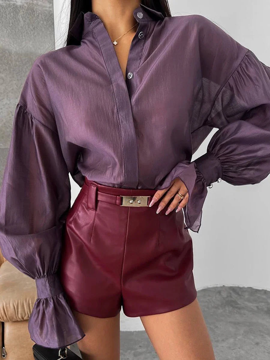 Giulia Oversized Button Blouse