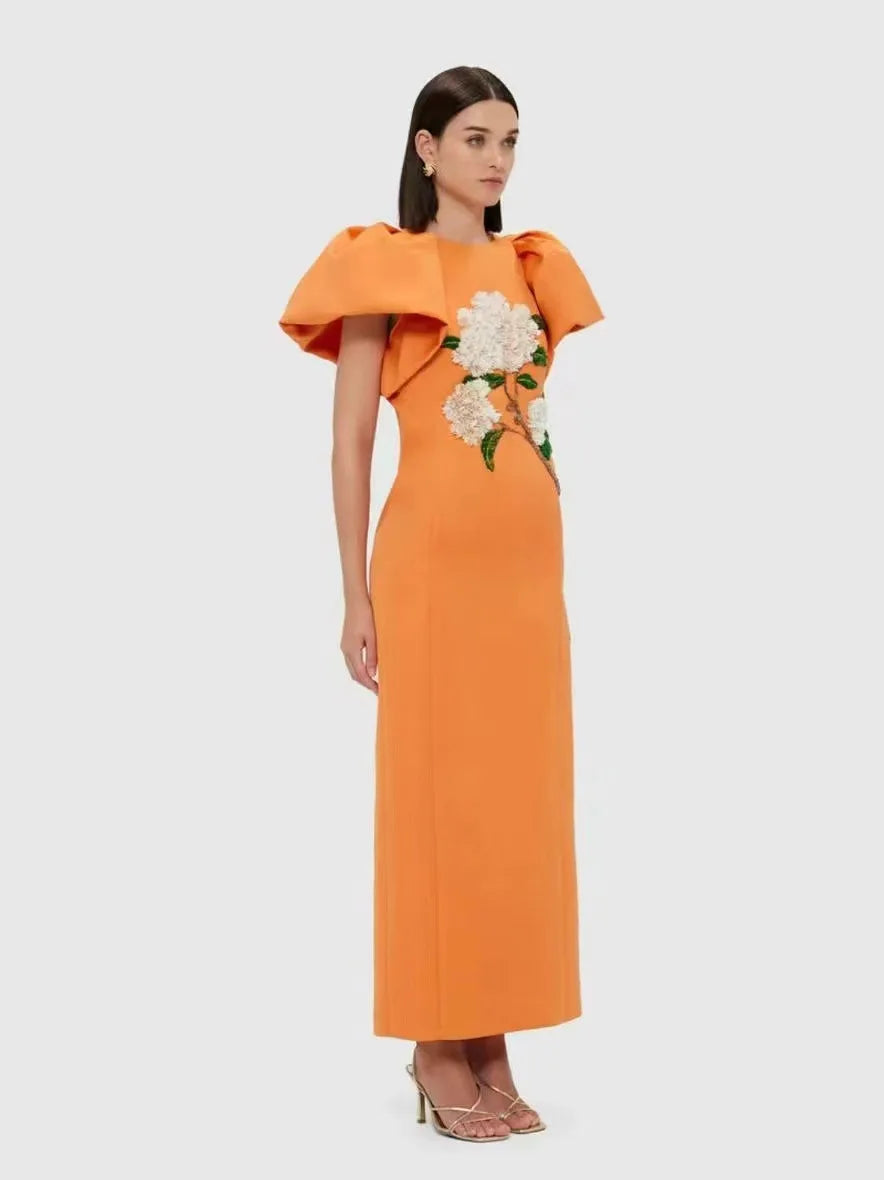 Pasithea Beaded Maxi Dress