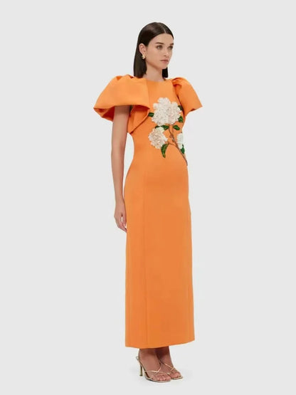 Pasithea Beaded Maxi Dress