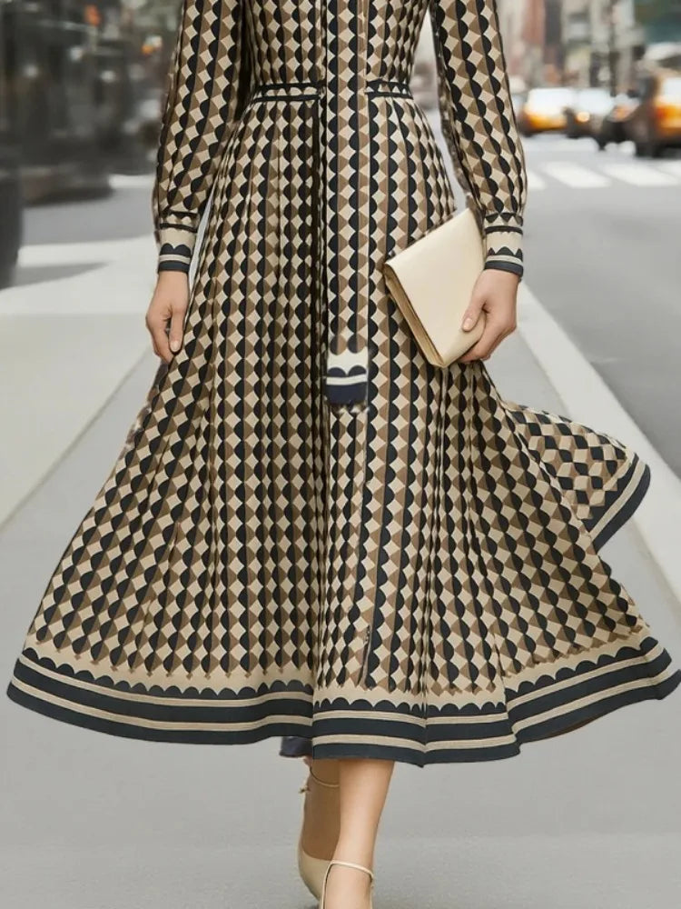 Zarelle Geometric Maxi Dress