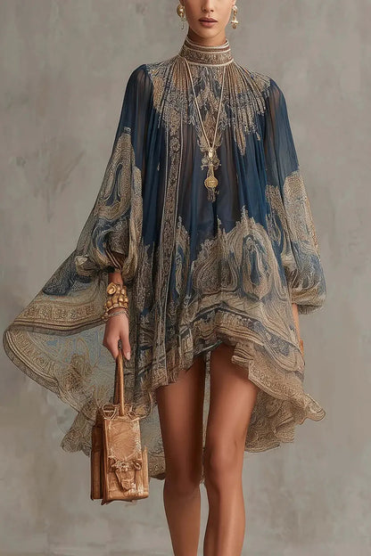Damaris Printed Chiffon Dress