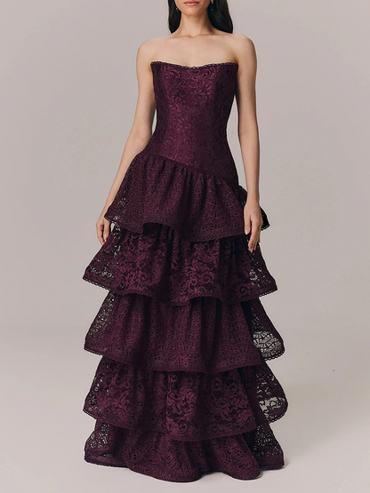 Shadow Lace Maxi Dress