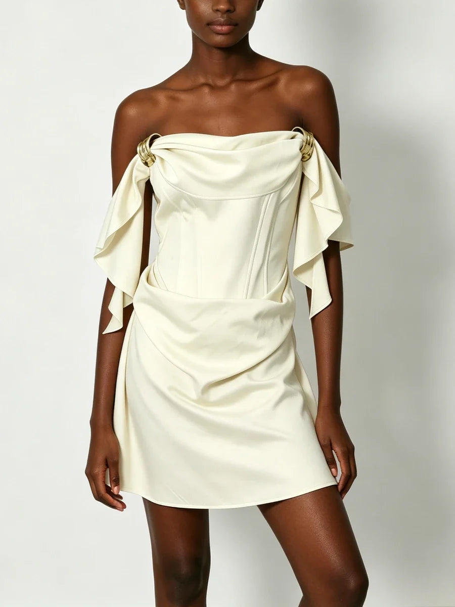Majesty Satin Mini Dress