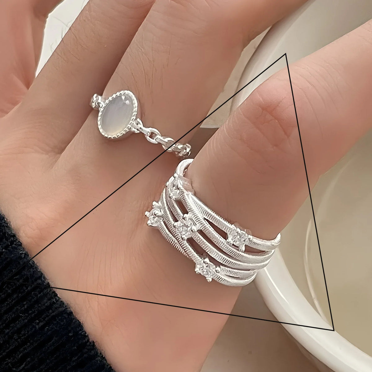 Arezzo Stylish Ring Set