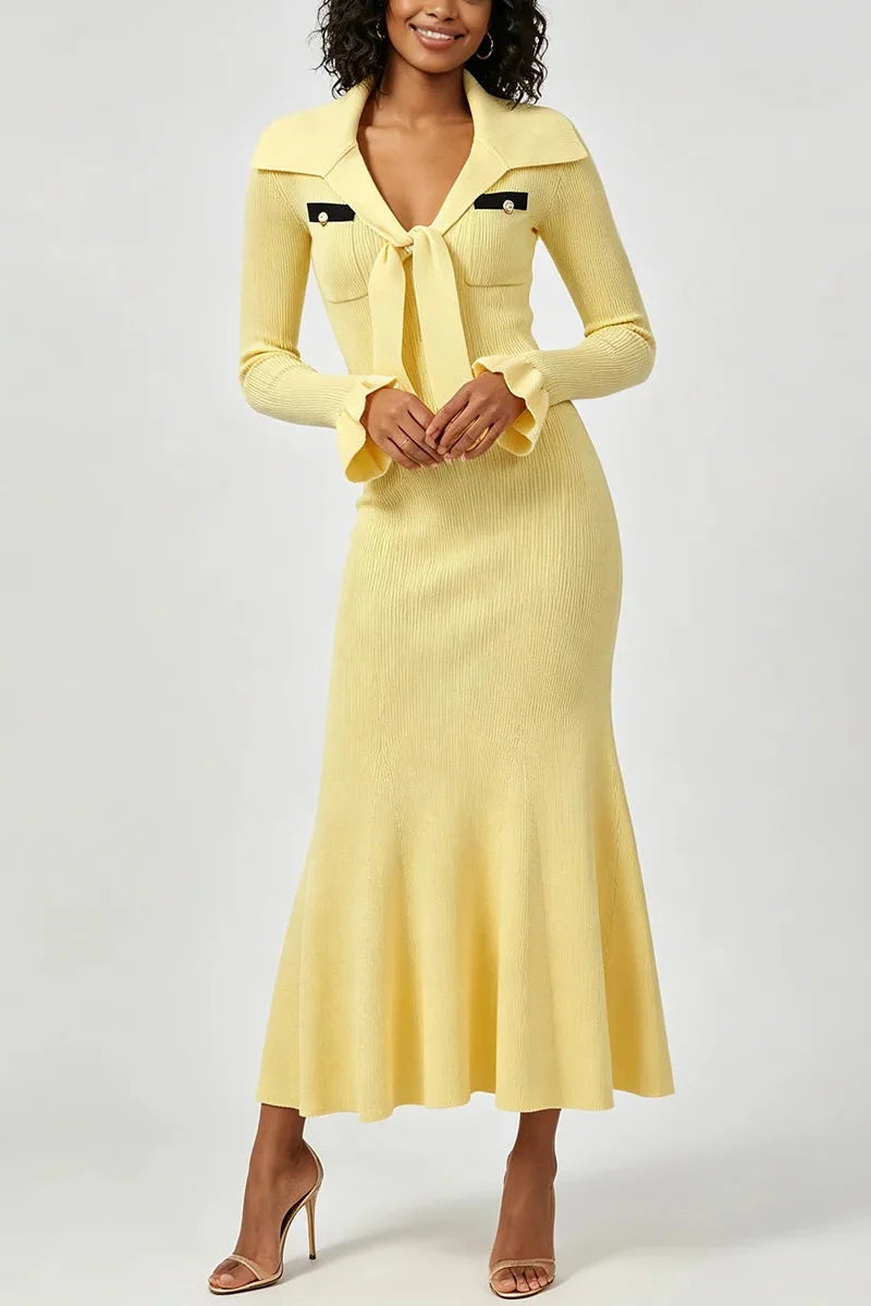 Majesty Knit Midi Dress