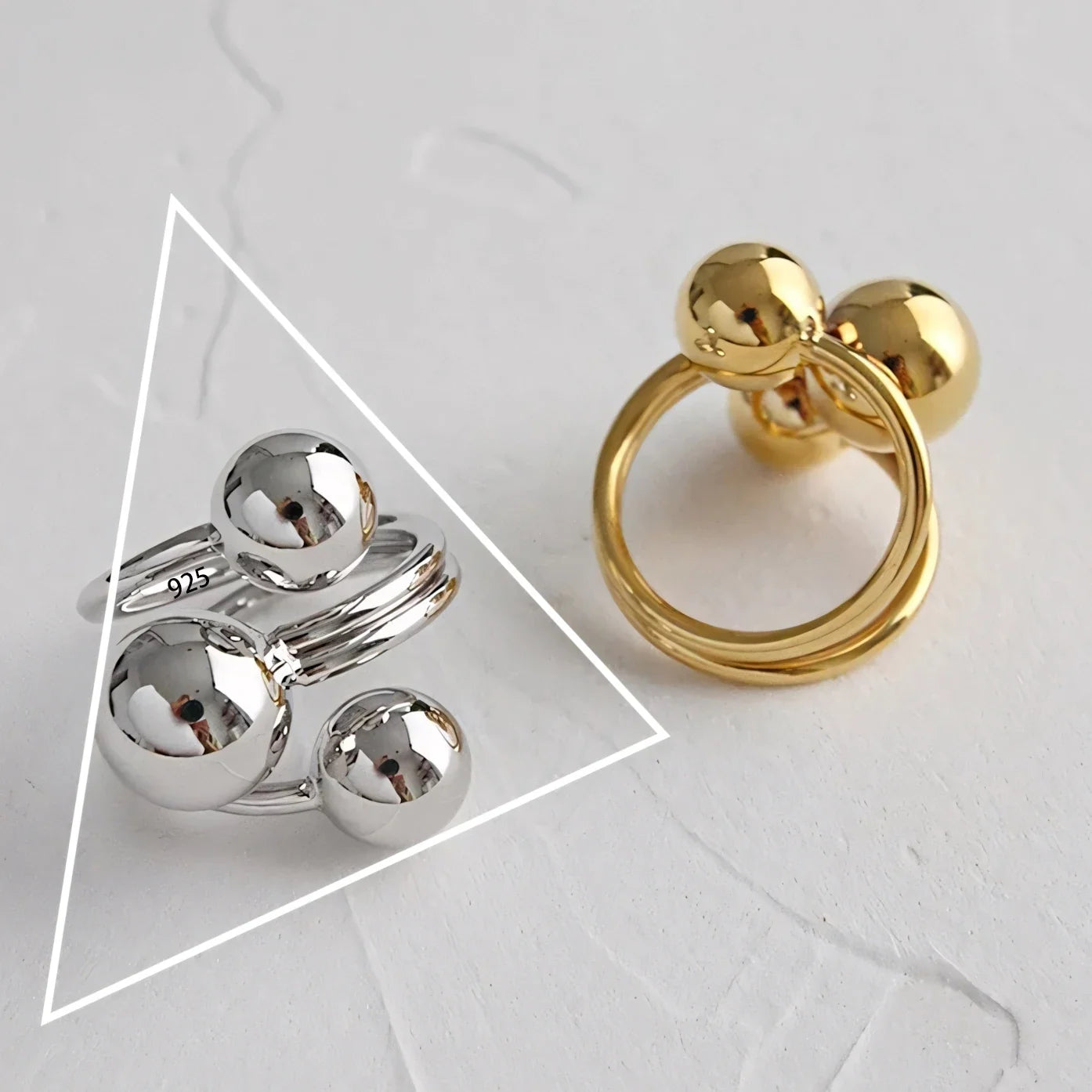 Arezzo Stylish Ring Set