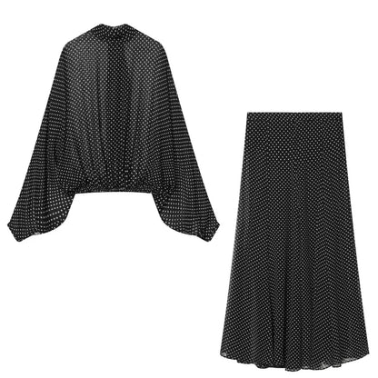 Como Batwing Skirt Set