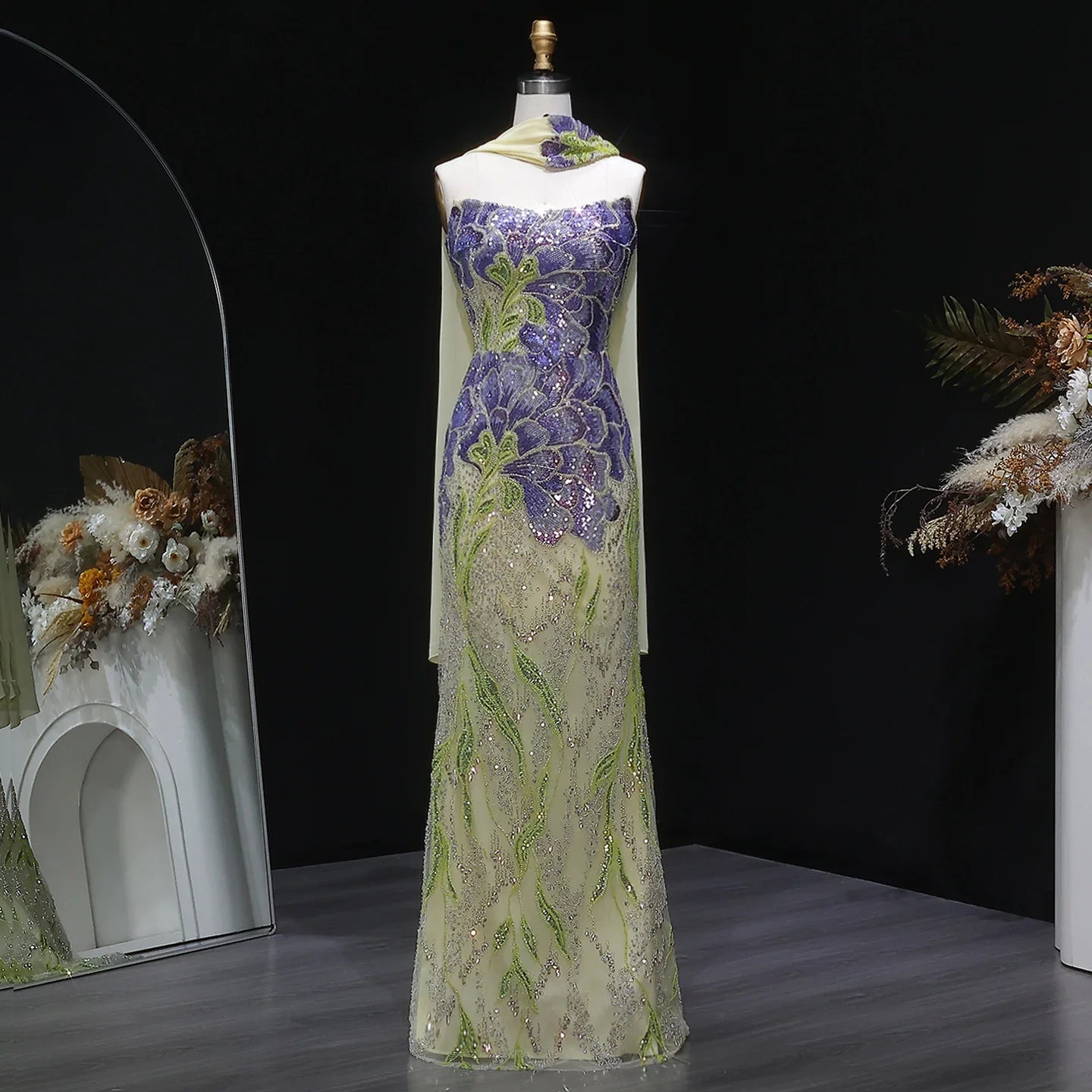 Nefeli Sequin Mermaid Gown
