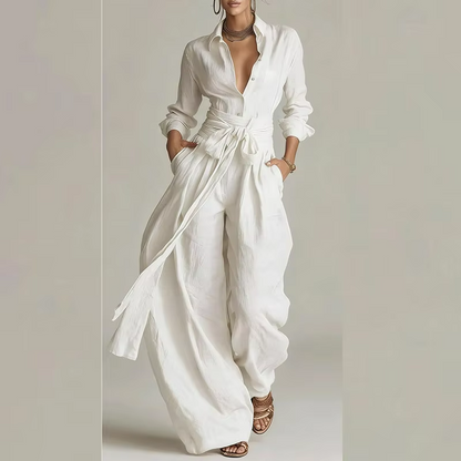 Regent Belted Pants Suit
