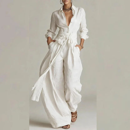 Regent Belted Pants Suit