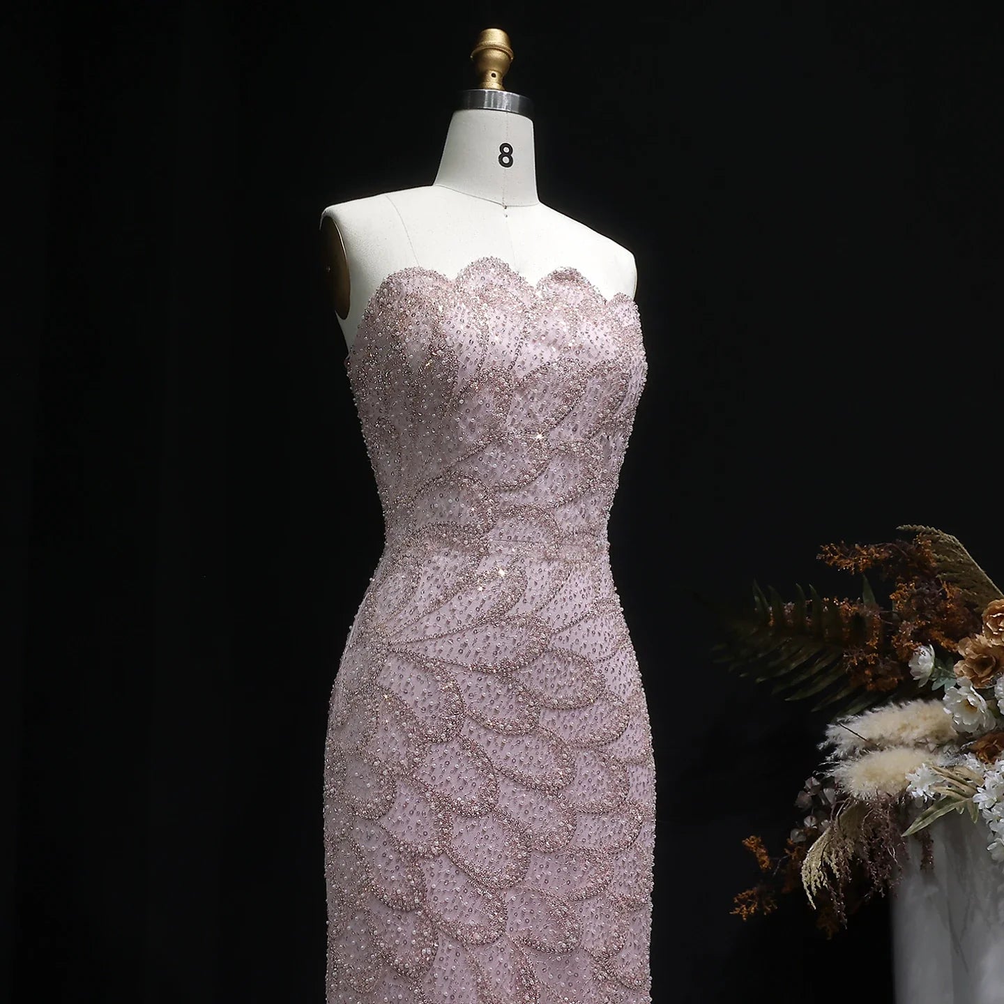 Annina Strapless Evening Gown