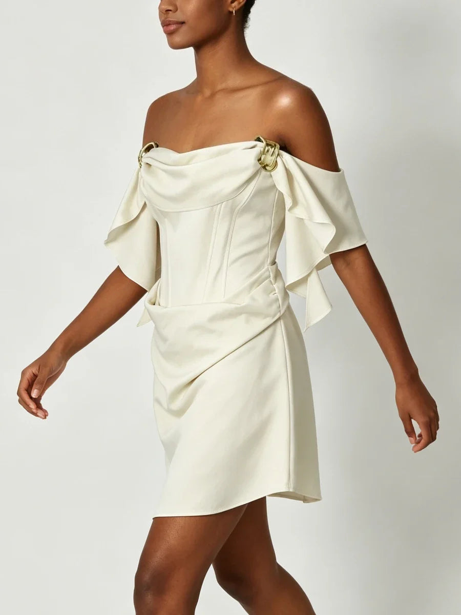 Majesty Satin Mini Dress