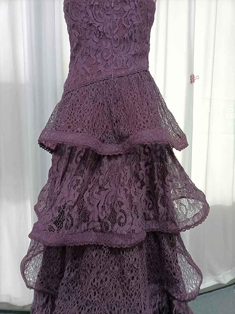 Shadow Lace Maxi Dress