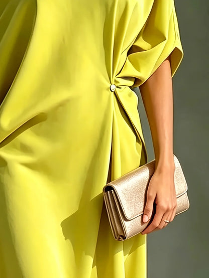 Rhea Off Shoulder Asymmetrical Dress
