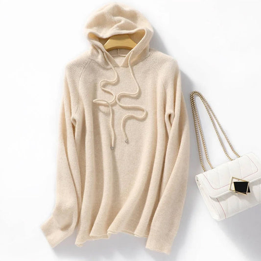 Serene Knit Relaxed Ribbed Hoodie