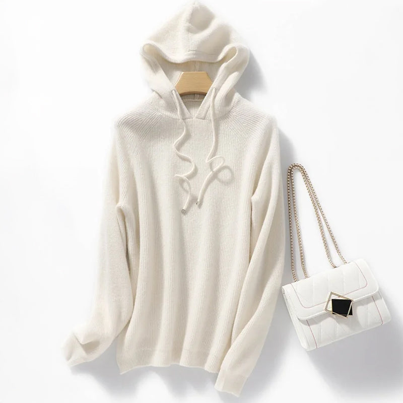 Serene Knit Relaxed Ribbed Hoodie