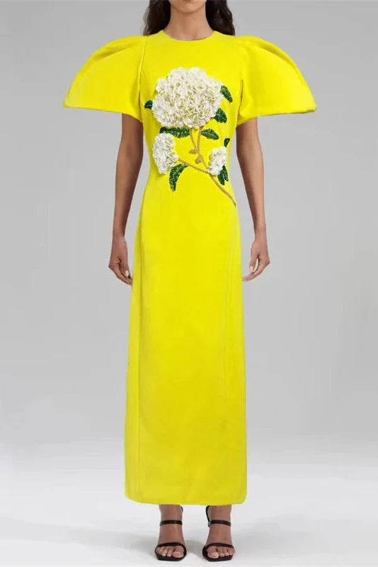 Pasithea Beaded Maxi Dress