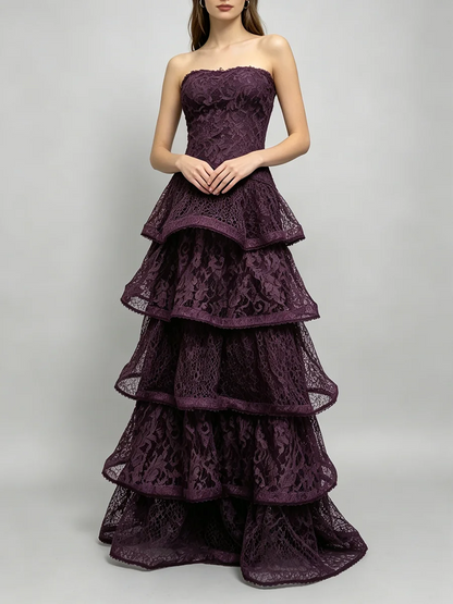 Shadow Lace Maxi Dress
