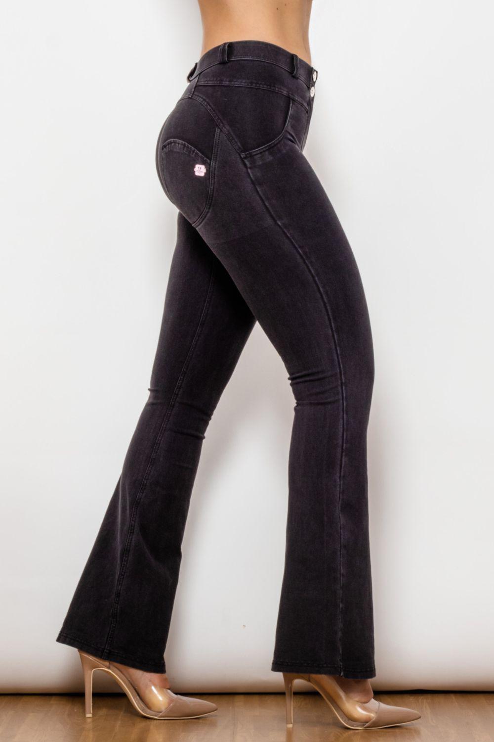 Shascullfites Buttoned Flare Jeans