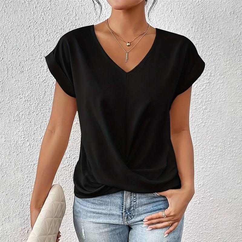 Sofia Amoretti Casual Top with Draped Front