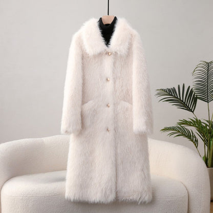 Sofia Amoretti Longline Faux Fur Coat