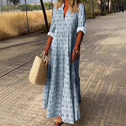 Sofia Amoretti Maxi Dress with All-Over Print
