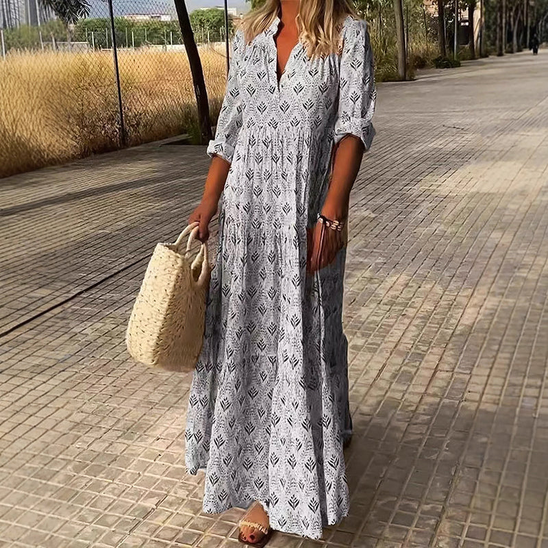 Sofia Amoretti Maxi Dress with All-Over Print