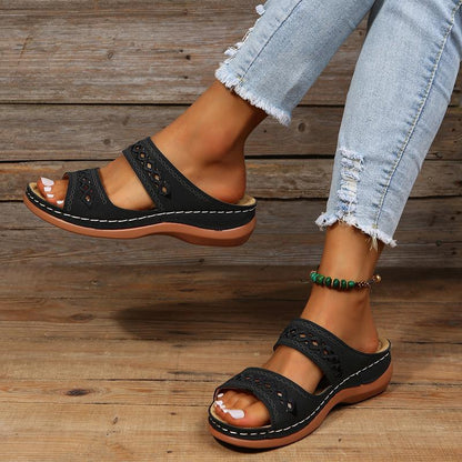 Sofia Amoretti Sandals with Decorative Cutout Straps