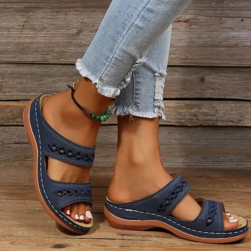 Sofia Amoretti Sandals with Decorative Cutout Straps