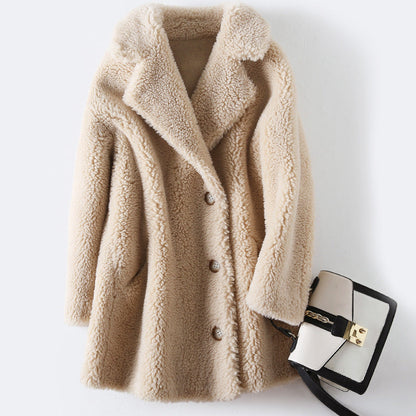 Sofia Amoretti Teddy Mid-Length Wool Coat