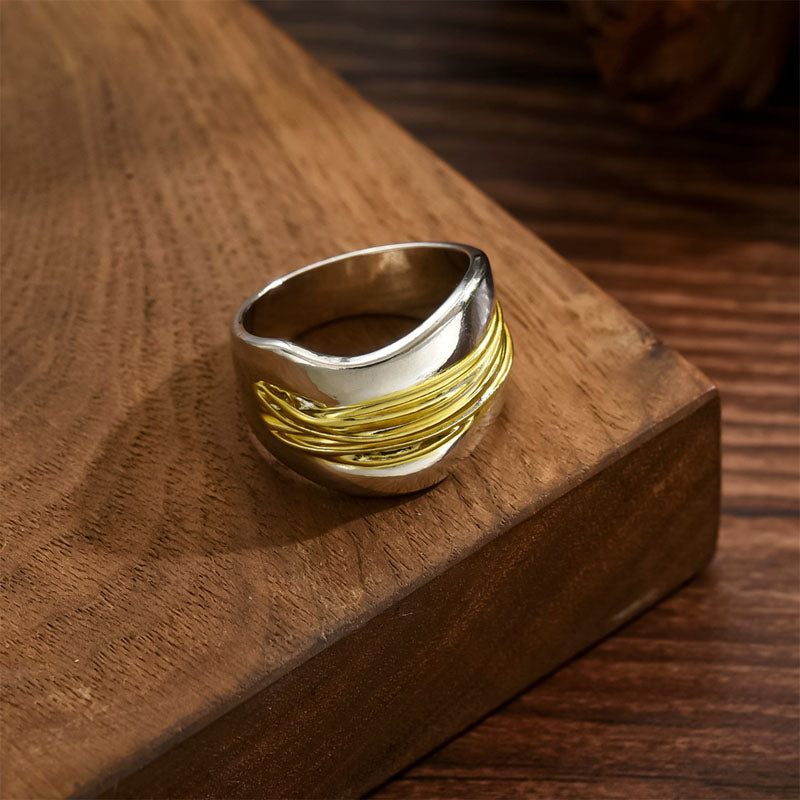 Sofia Amoretti Layered Two-Tone Ring