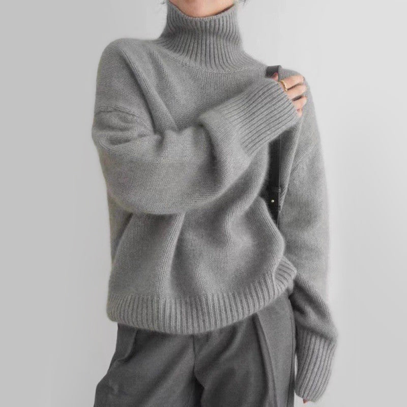 Soft Knit Turtleneck Sweater for Women